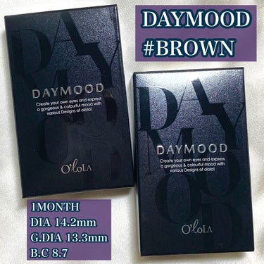 デームードブラウンマンスリー (DAYMOOD BROWN monthly)/OLOLA/１ヶ月（１MONTH）カラコンを使ったクチコミ（2枚目）