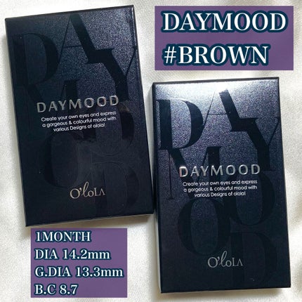 デームードブラウンマンスリー (DAYMOOD BROWN monthly)/OLOLA/1ヶ月(1MONTH)カラコンを使ったクチコミ(2枚目)