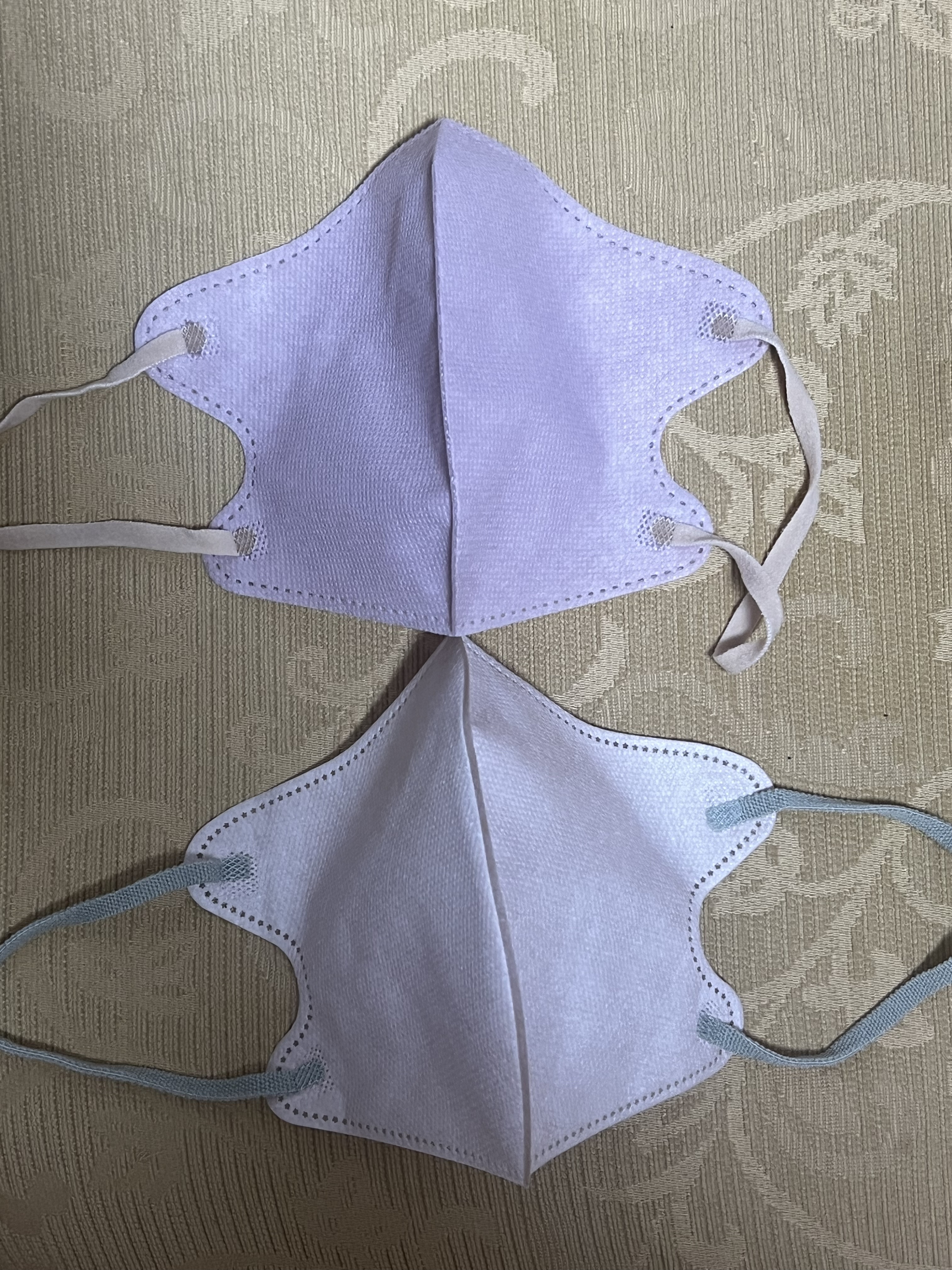 アイキャッチマスク ７枚入 ベビーベージュ/DAISO/マスクを使ったクチコミ（2枚目）