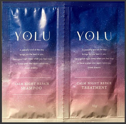 カームナイトリペアシャンプー/トリートメント/YOLU/市販シャンプーを使ったクチコミ(1枚目)