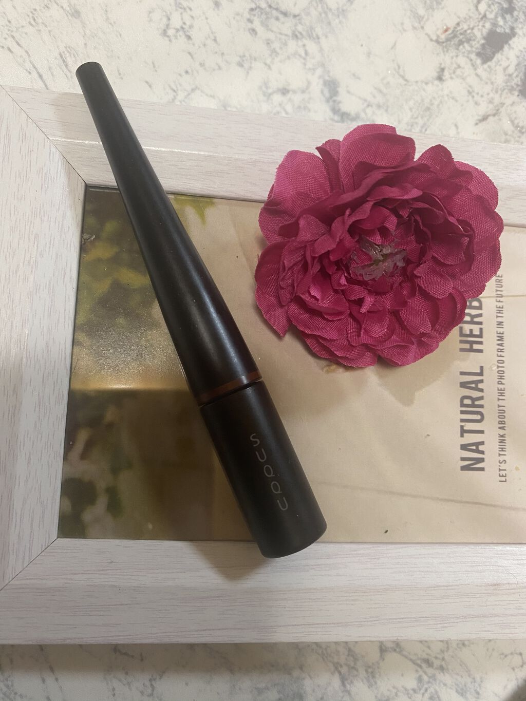 カラー インク リクイド アイライナー 02 ブラウン/SUQQU/リキッドアイライナーを使ったクチコミ（1枚目）