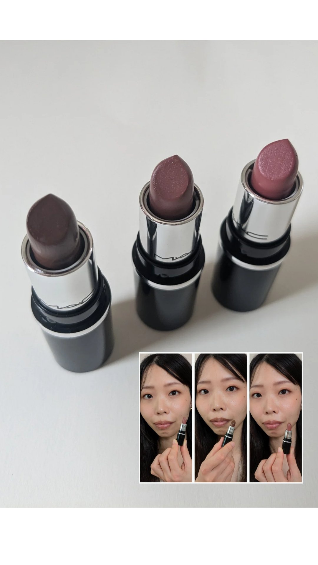 エブリデイ ラグジュアリー ミニ ラスターガラス リップスティック トリオ/M・A・C/メイクアップキットを使ったクチコミ（3枚目）