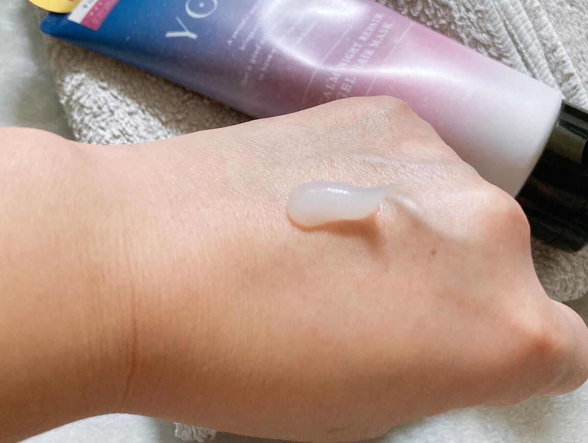 カームナイトリペアジェルヘアマスク/YOLU/ヘアマスク・ヘアパックを使ったクチコミ（3枚目）