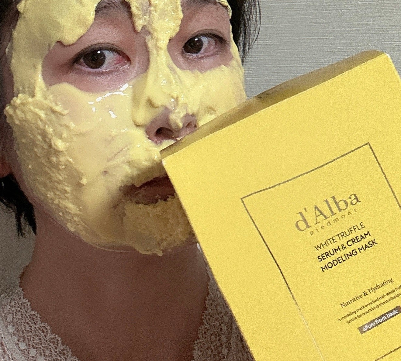 ホワイトトリュフセラムアンドクリームモデリングマスク/ダルバ/洗い流すパック・マスクを使ったクチコミ(6枚目)