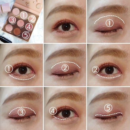 by the rose/ColourPop/アイシャドウパレットを使ったクチコミ(4枚目)