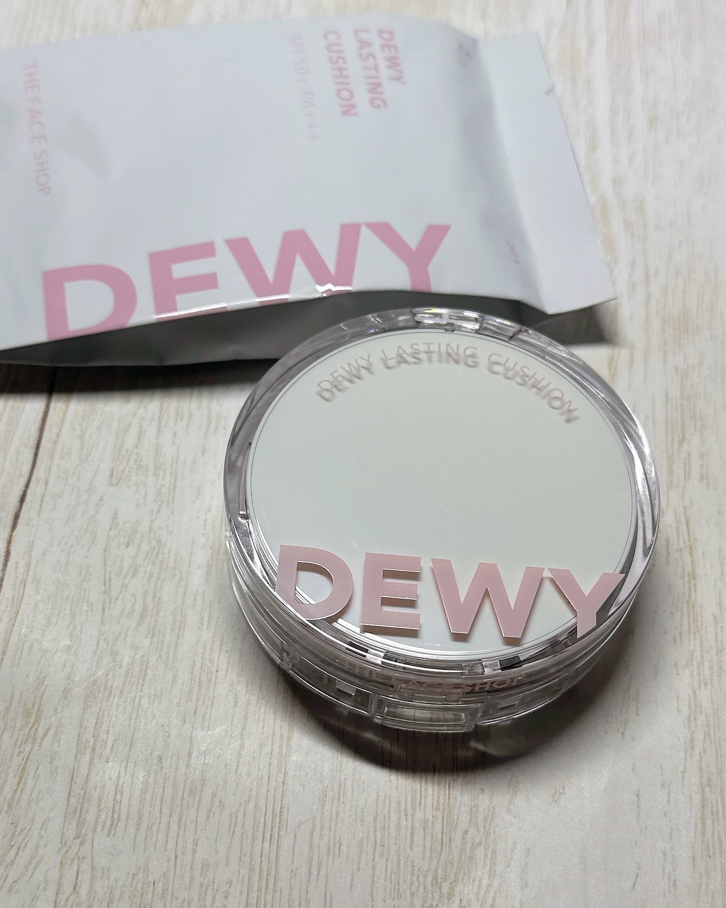 デューイーラスティングクッション/THE FACE SHOP/クッションファンデーションを使ったクチコミ（2枚目）