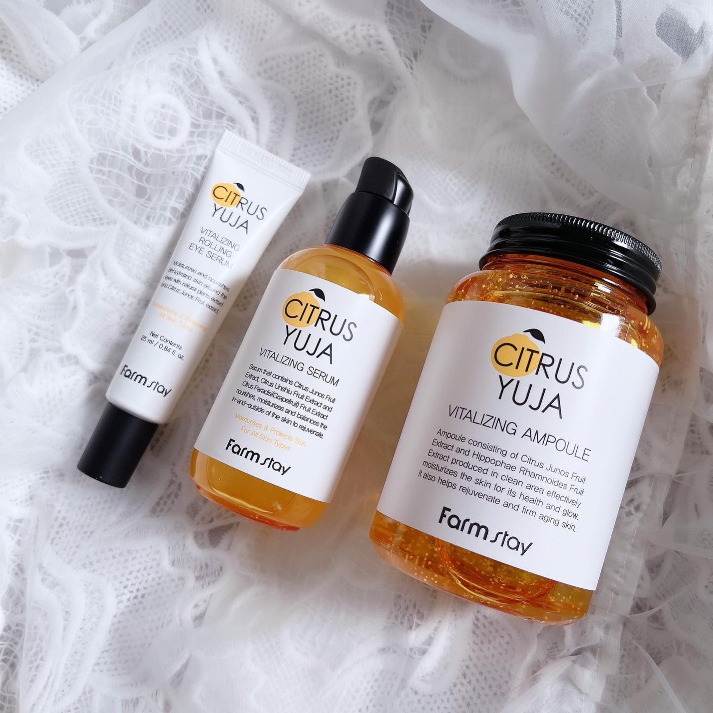 シトラスゆずバイタライジングアンプル/Farmstay/美容液を使ったクチコミ(1枚目)