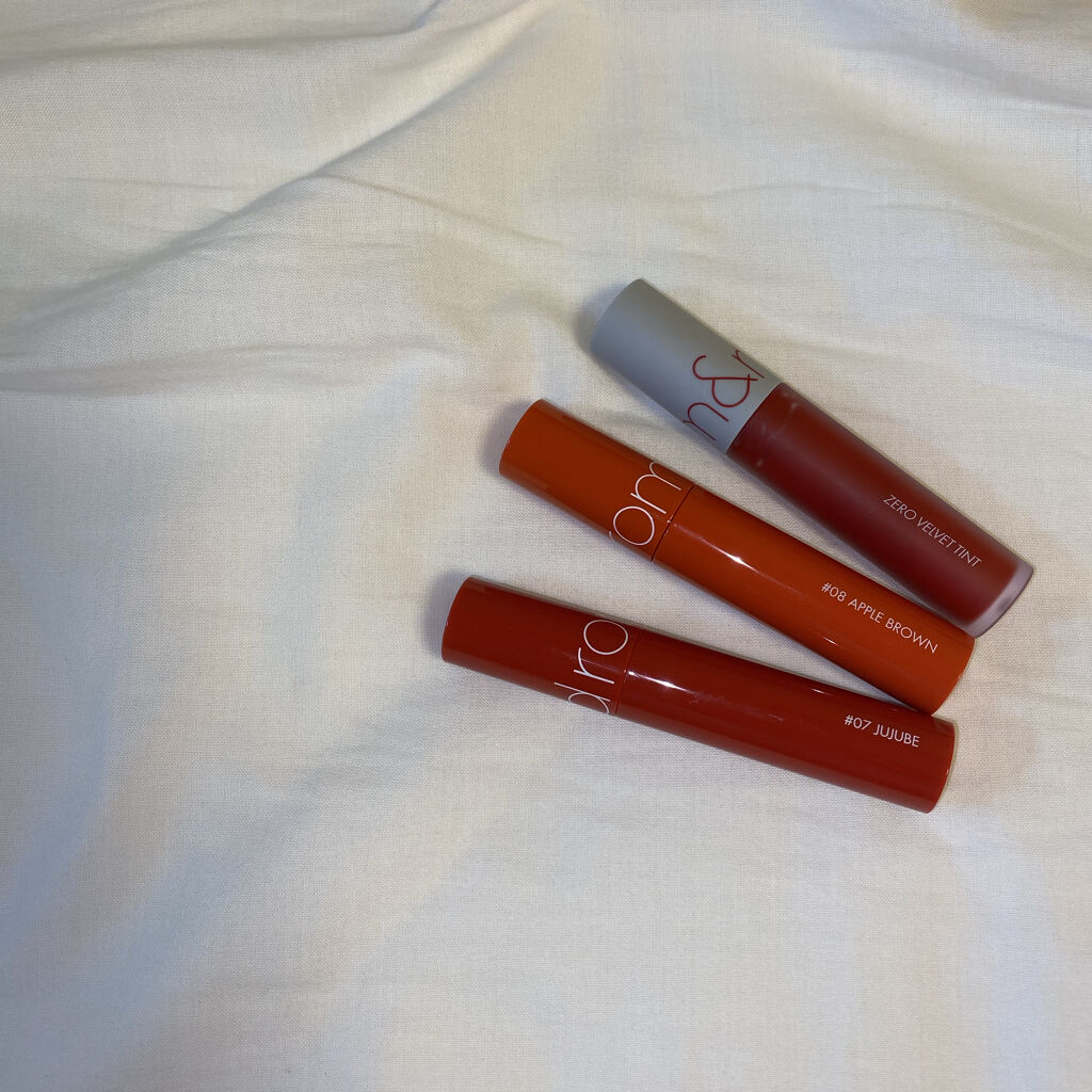 ジューシーラスティングティント/rom&nd/リップティントを使ったクチコミ（2枚目）