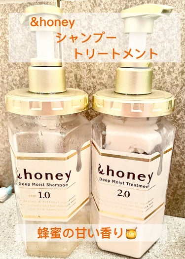 ディープモイスト シャンプー1.0／ヘアトリートメント2.0/&honey/シャンプー・コンディショナーを使ったクチコミ（1枚目）