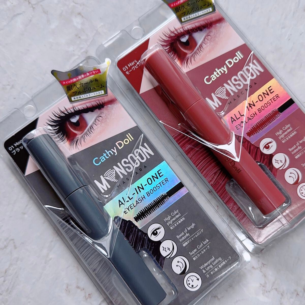 モンスーンカラーマスカラ/CathyDoll/マスカラを使ったクチコミ(3枚目)