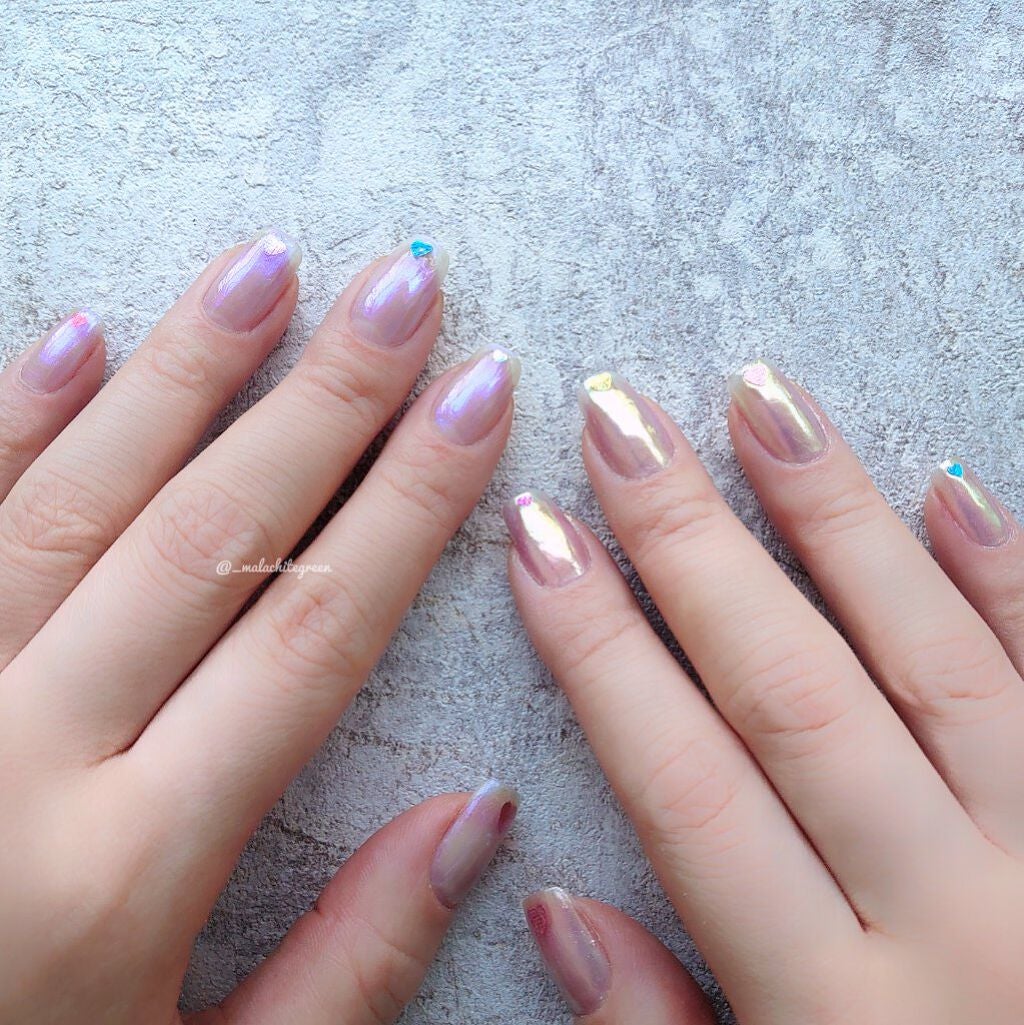 オーロラグラスパウダー/ビューティーワールド/ネイル用品を使ったクチコミ(2枚目)