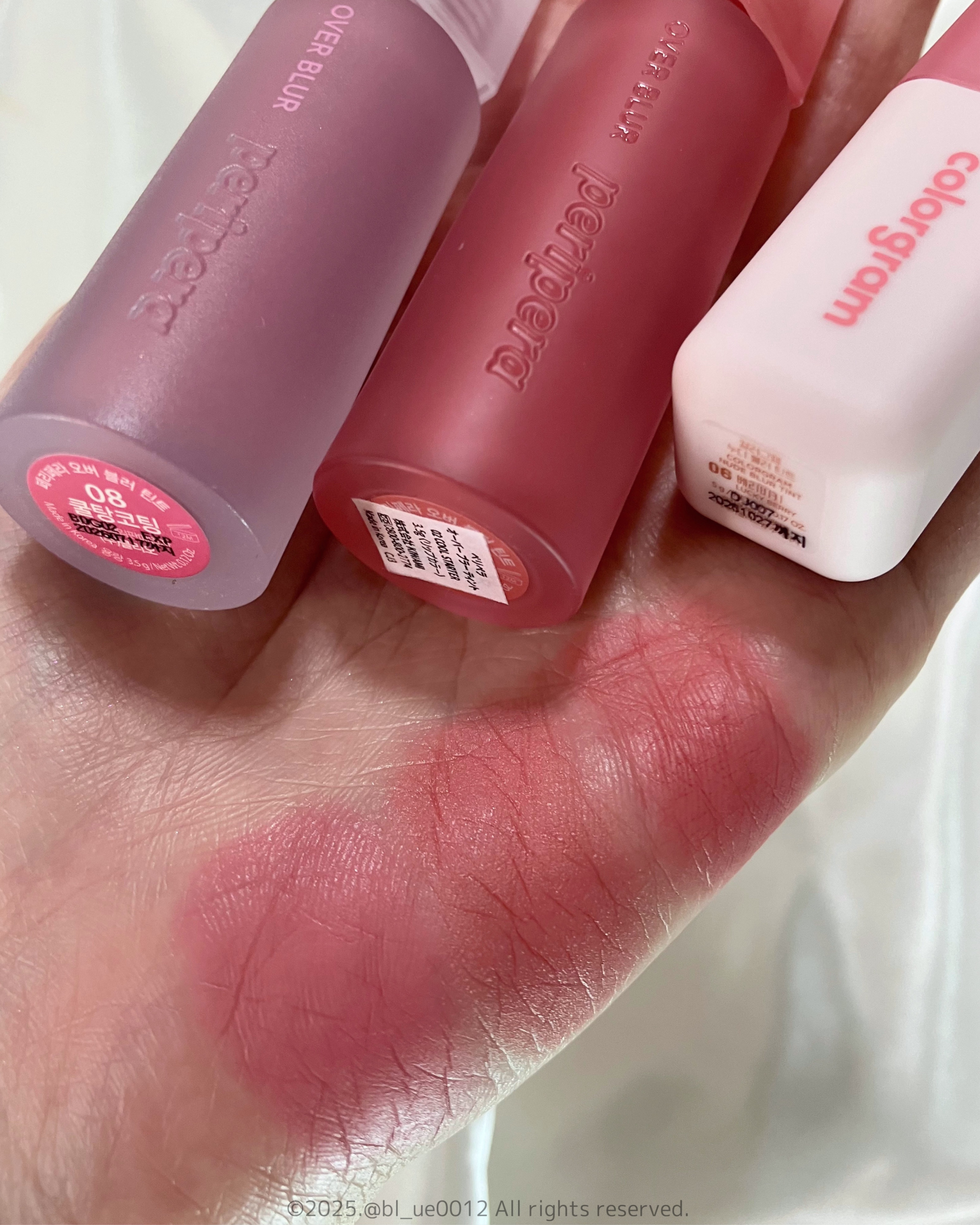  オーバー ブラー ティント 02 COOL STARTER/PERIPERA/リップティントを使ったクチコミ（1枚目）