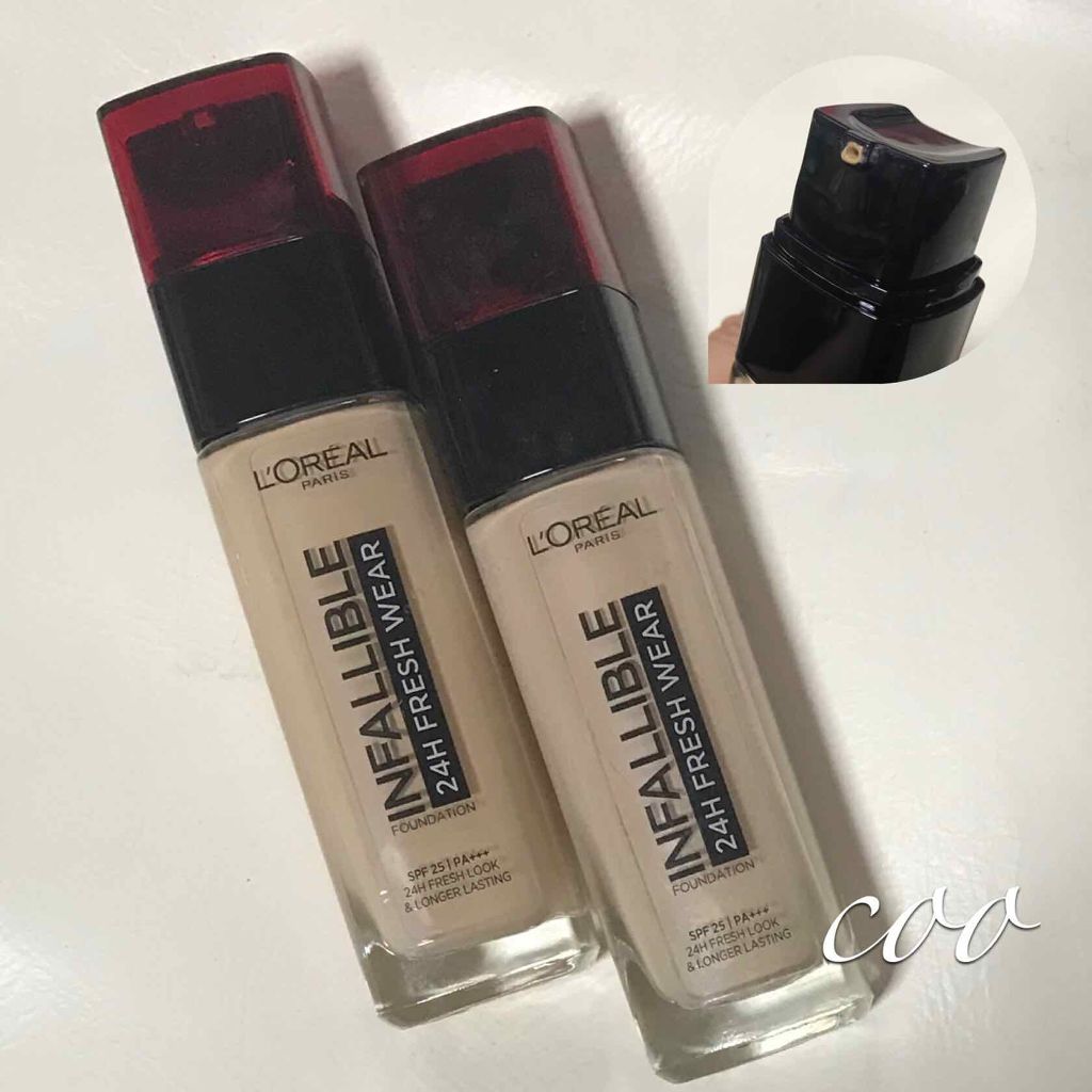 インファリブル フレッシュウェア ファンデーション/ロレアル パリ/リキッドファンデーションを使ったクチコミ（2枚目）