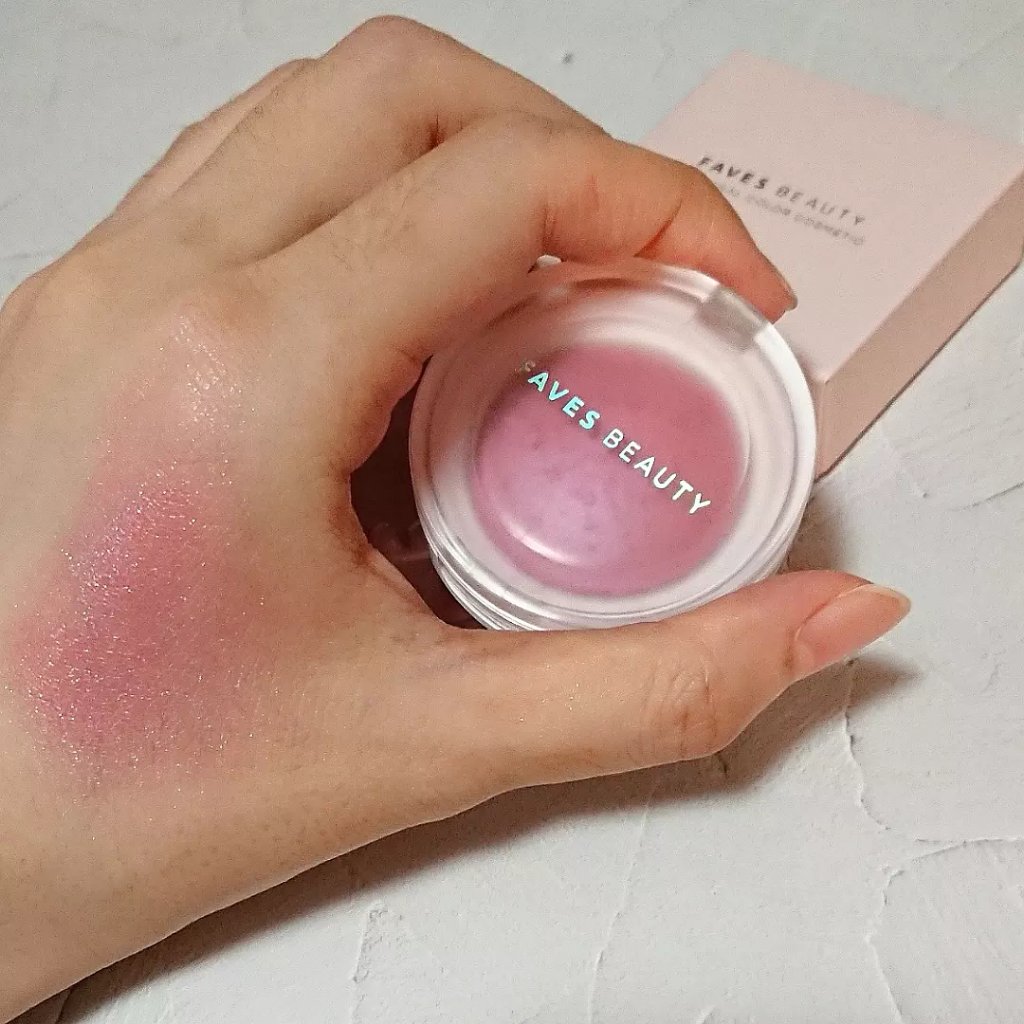 マイカラー エアリーブラッシュ シュガーブロッサム/FAVES BEAUTY/ジェル・クリームチークを使ったクチコミ（1枚目）