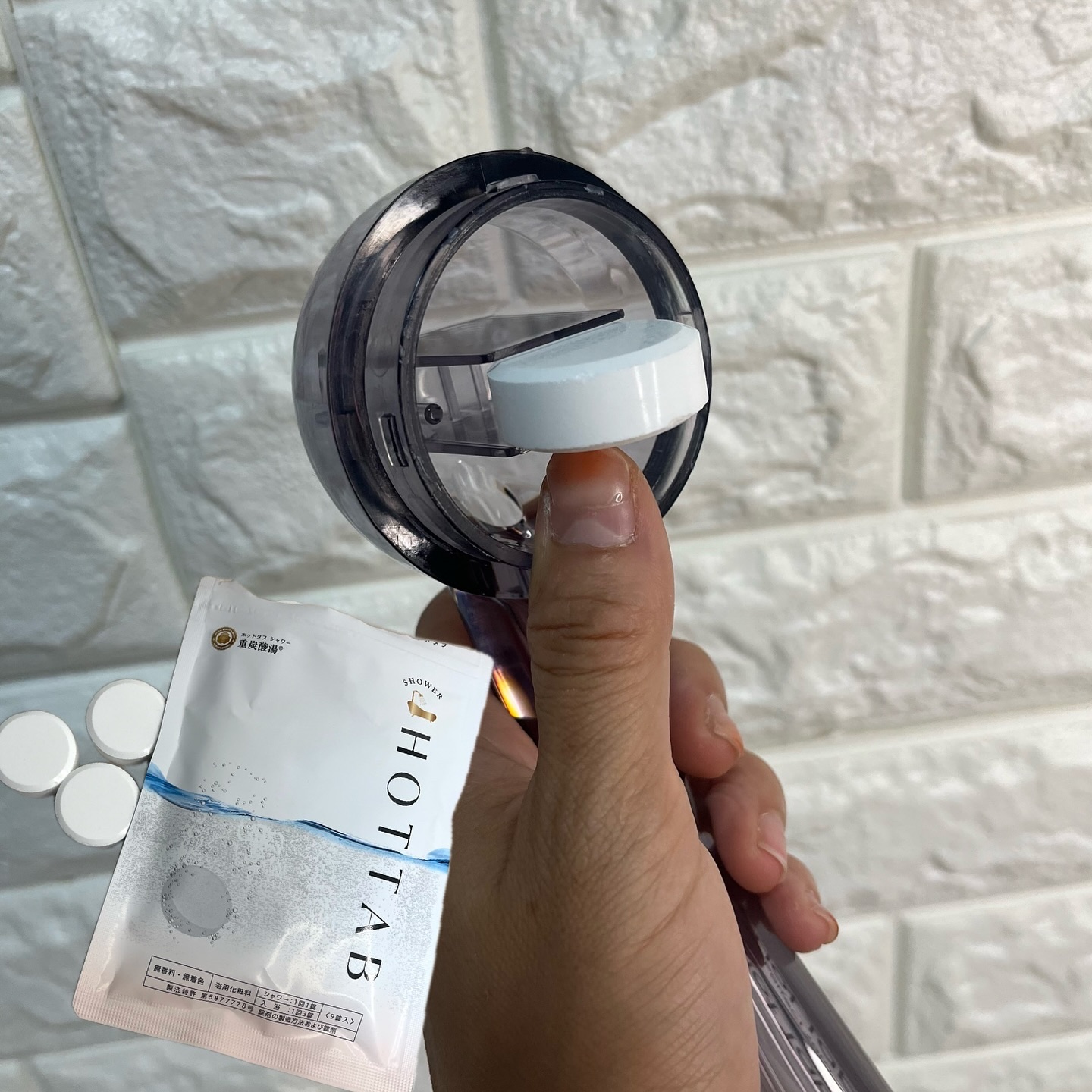HOT TAB SHOWER 9錠/HOT TAB/シャワーヘッドを使ったクチコミ（2枚目）