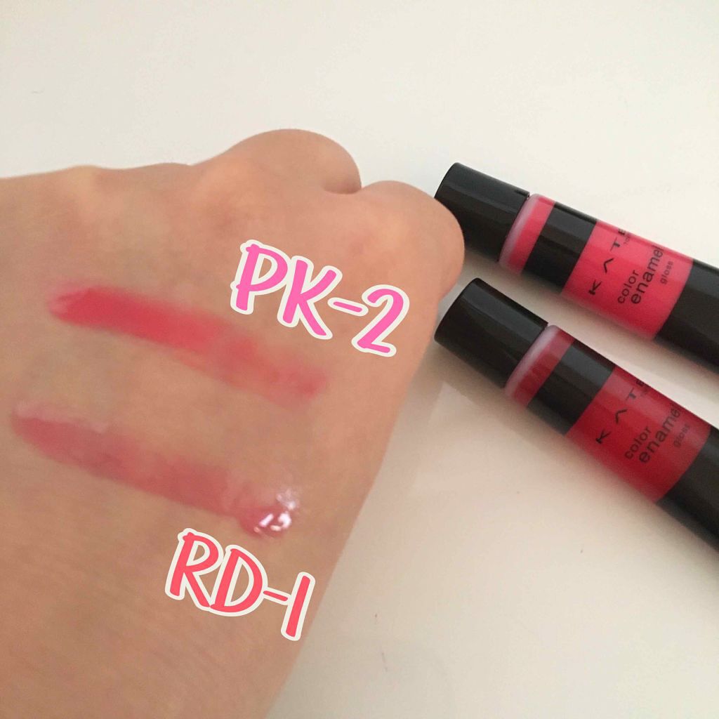 カラーエナメルグロス/KATE/リップグロスを使ったクチコミ(3枚目)