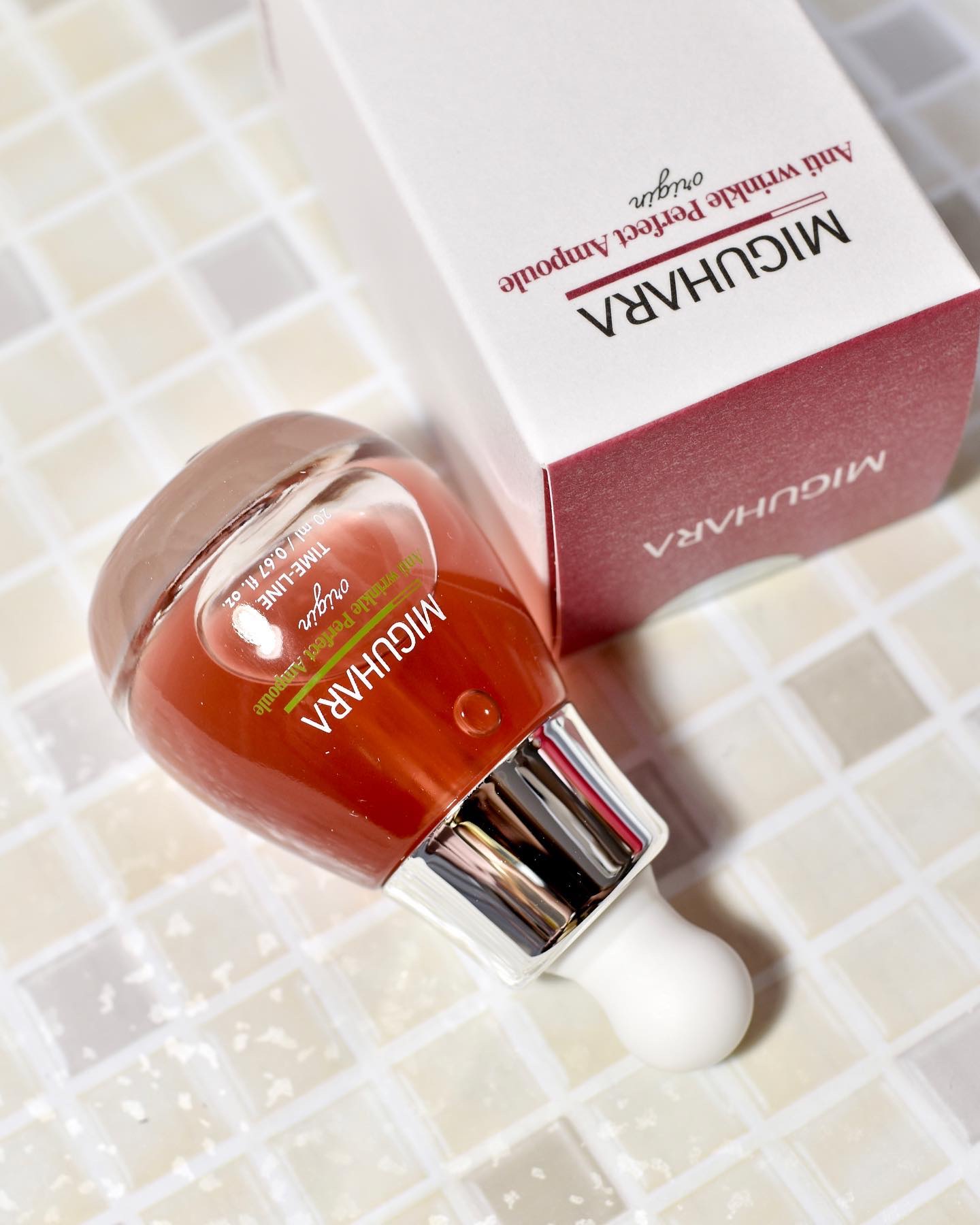 【miguhara】
アンチリンクルエフェクトアンプルオリジン（美容液）

リンクルフリータイトニングソリューション
肌のハリ・弾力　ケア美容液

オイルフリー
軽いテクスチャーで肌にやさしくなじみ、
べたつかずもっちりと仕上がります。

