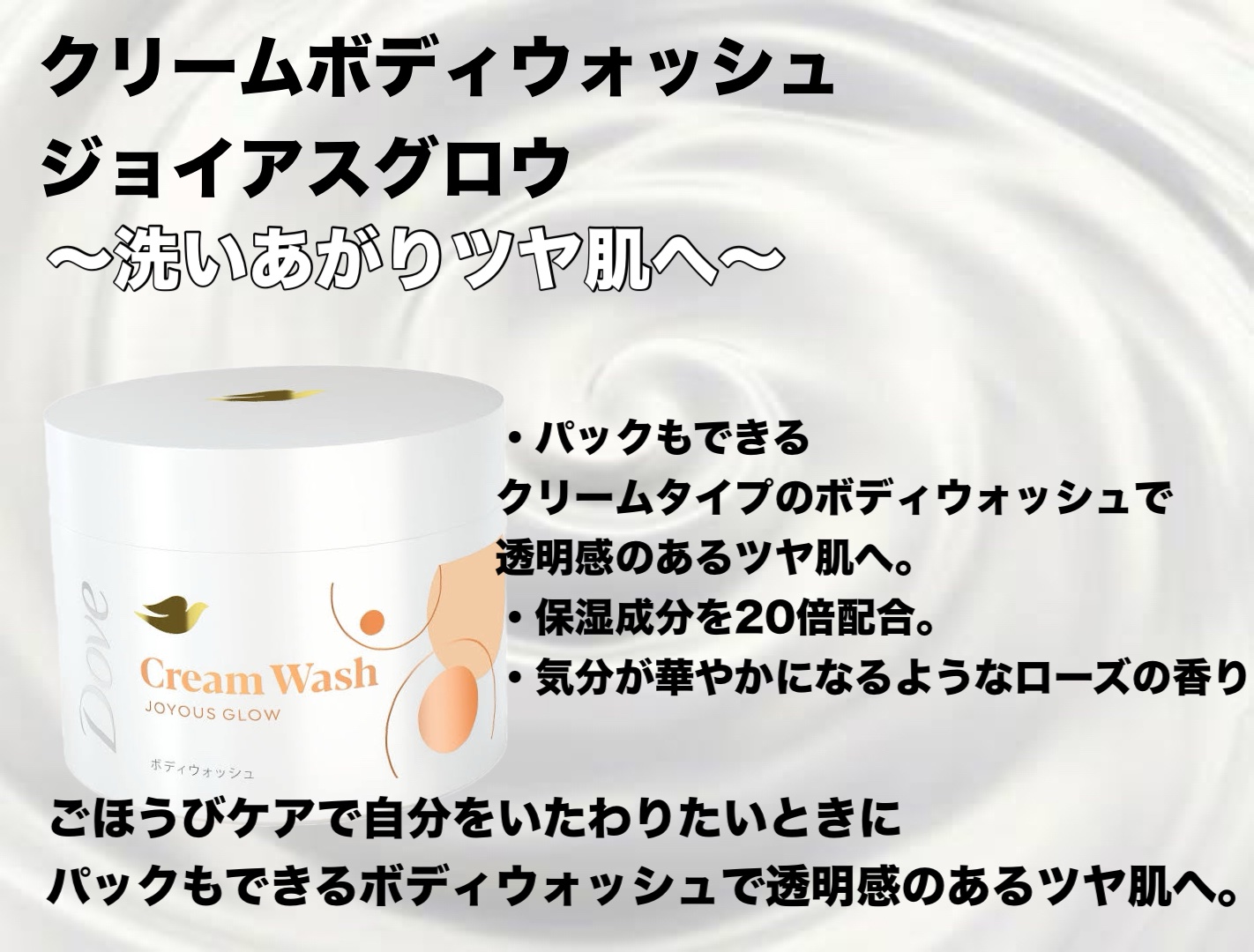 ダヴ クリームボディウォッシュ コンフォートモイスチャー/ダヴ/ボディソープを使ったクチコミ（3枚目）