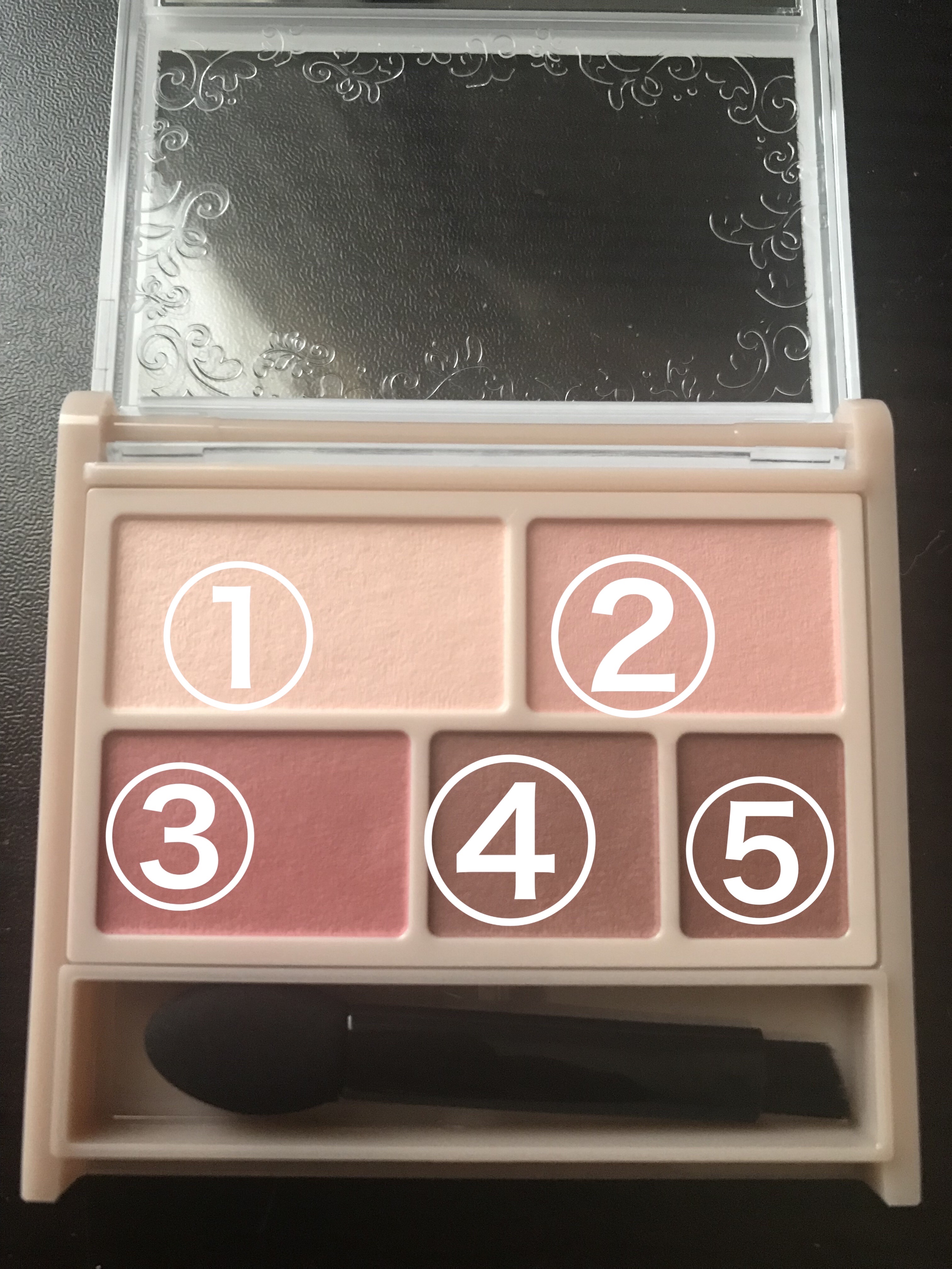 パーフェクトマルチアイズ 08 スリーズショコラ/キャンメイク/アイシャドウパレットを使ったクチコミ（2枚目）