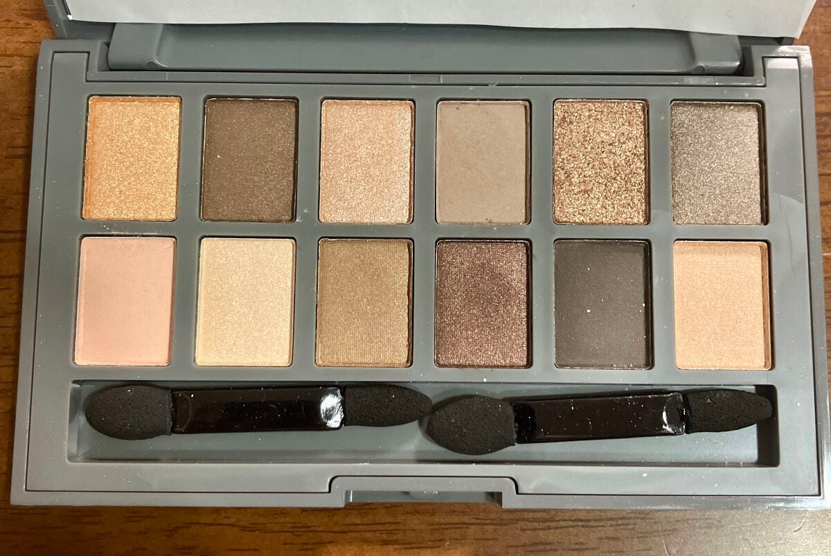 雪ノ瀬@ブルベ冬 on LIPS 「スリーコインズで500円!12色パレット!安すぎる!このブラウ..」(2枚目)