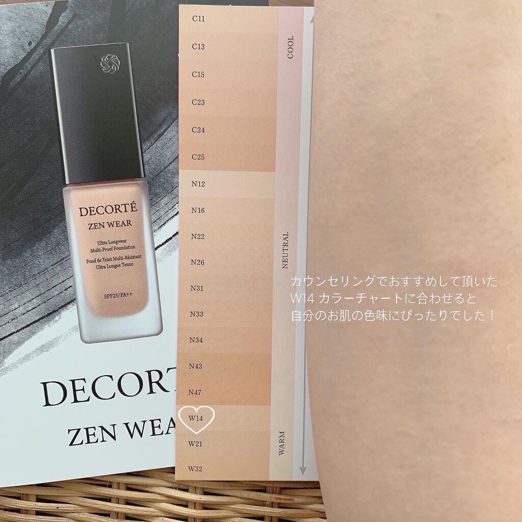 ゼン ウェア フルイド/DECORTÉ/リキッドファンデーションを使ったクチコミ(4枚目)
