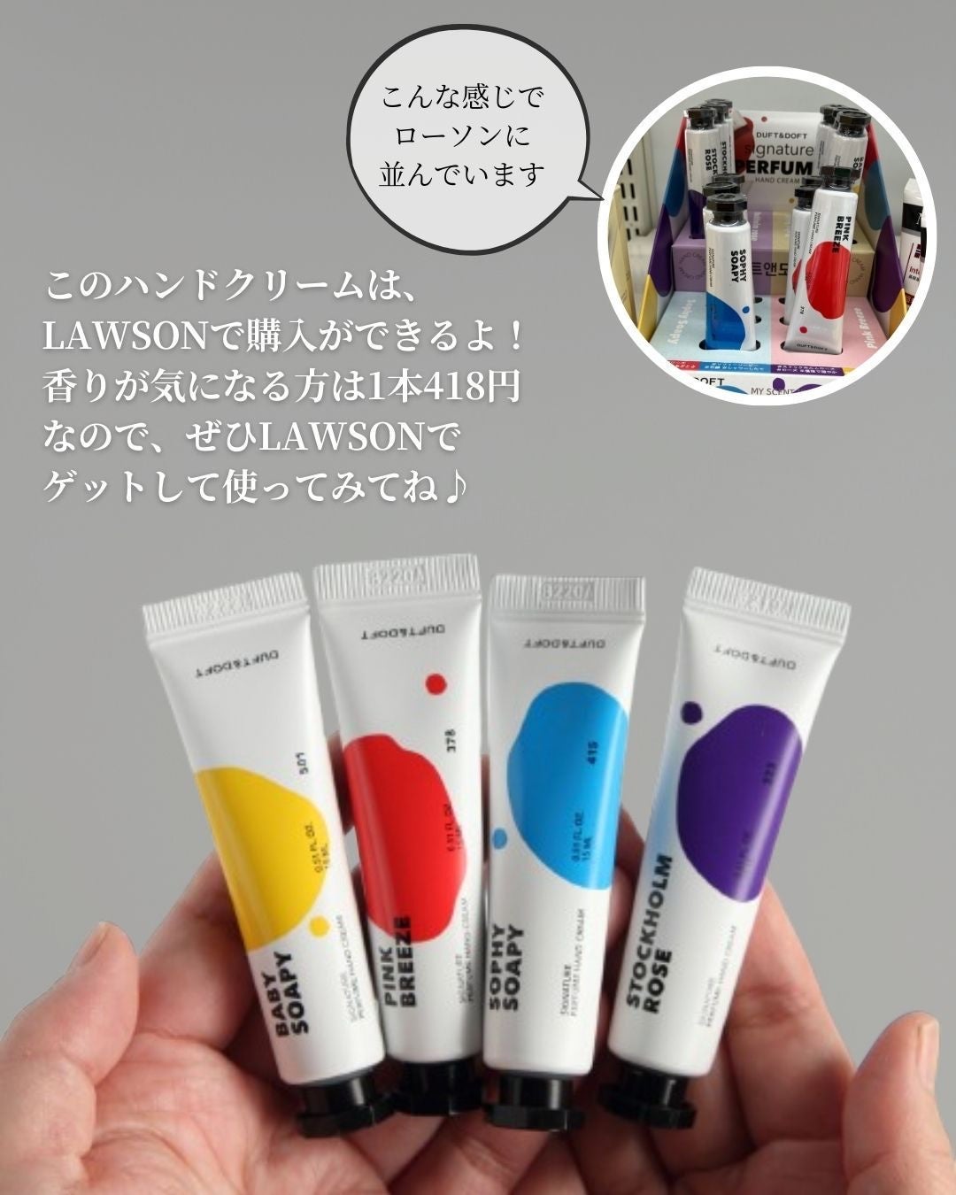 シグネチャーパフュームハンドクリームミニチュアギフトセット/DUFT&DOFT/ハンドクリームを使ったクチコミ(9枚目)