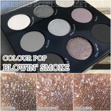 BLOWIN' SMOKE/ColourPop/アイシャドウパレットを使ったクチコミ（1枚目）