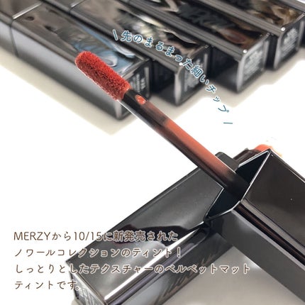 ノワール イン ザ ベルベットティント/MERZY/リップティントを使ったクチコミ(2枚目)