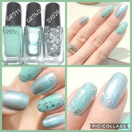 ネイルホリック パーティーフレーク/ネイルホリック/マニキュアを使ったクチコミ(2枚目)