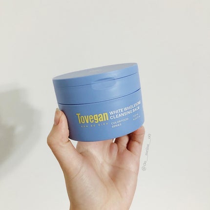 カラーフードシリーズホワイトホールサムクレンジングバーム/Tovegan/クレンジングバームを使ったクチコミ(9枚目)