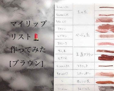 💄マイリップリスト作ってみた💄
[ブラウンリップ]  合計12点

過去の投稿でも何回かブラウンリップが登場してますが、兎に角ブラウンリップばっかり持ってます(   ᷇ᵕ ᷆  )
と言っても、ベージュ