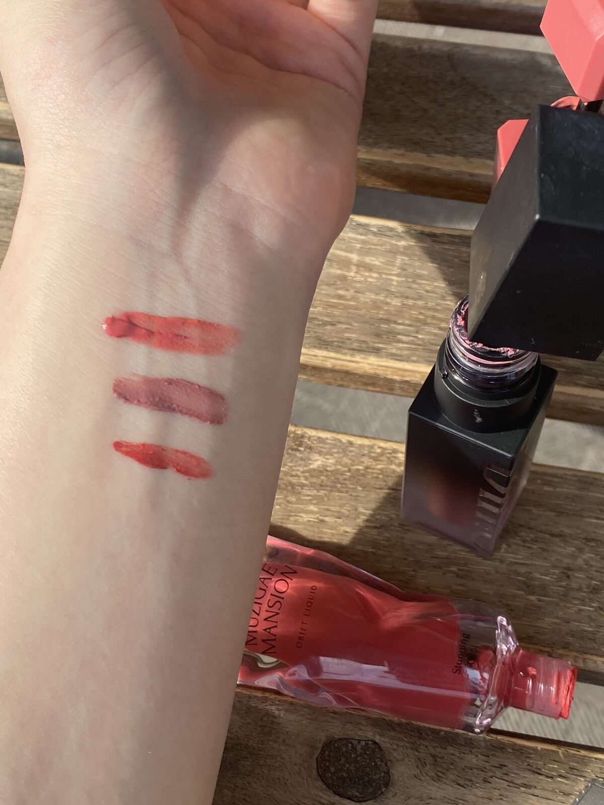 オブジェリキッド 005 Stunning/MUZIGAE MANSION/口紅を使ったクチコミ（3枚目）