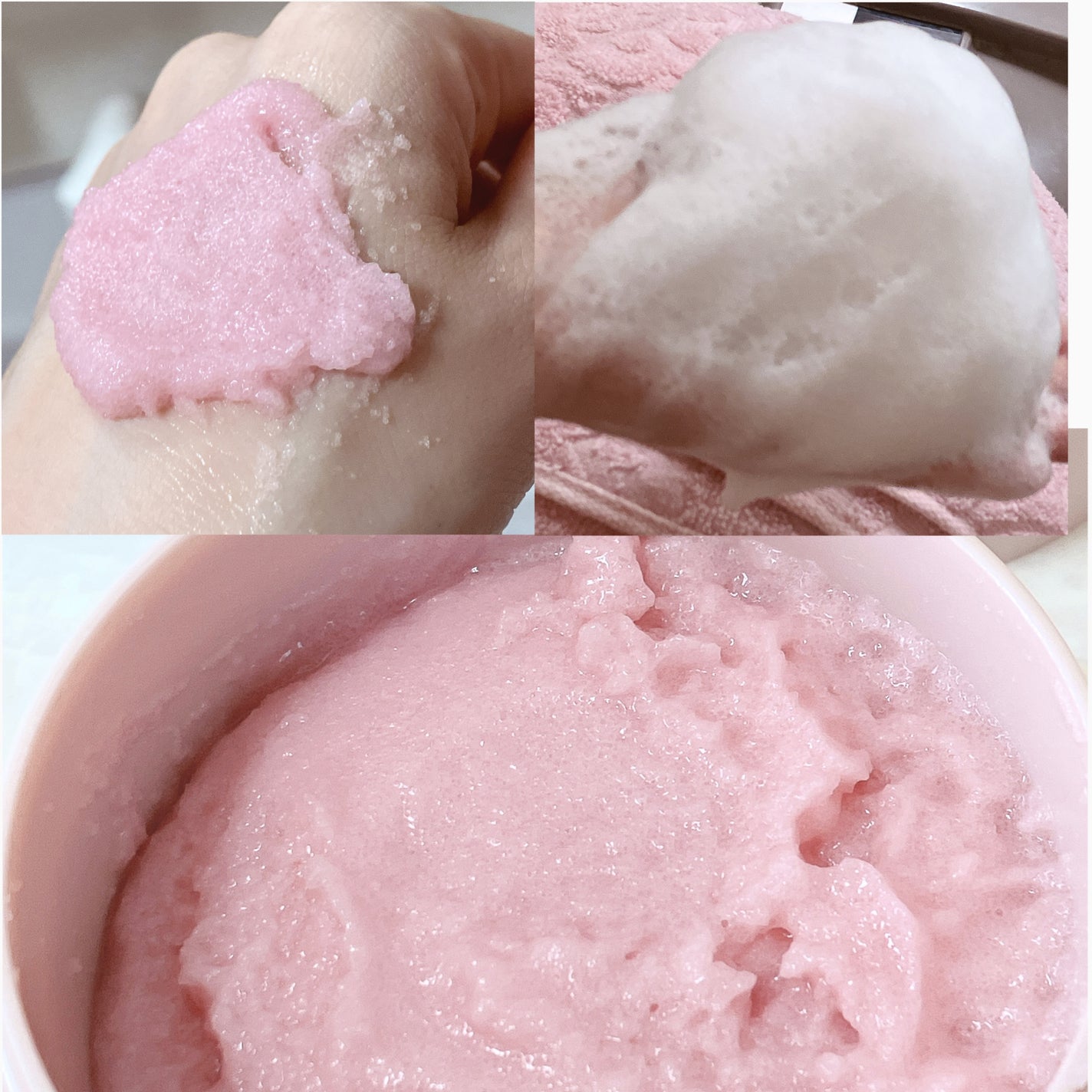 Q+Me スウィート ボム タラソ スクラブ/AGARISM/バスト・ヒップケアを使ったクチコミ(2枚目)