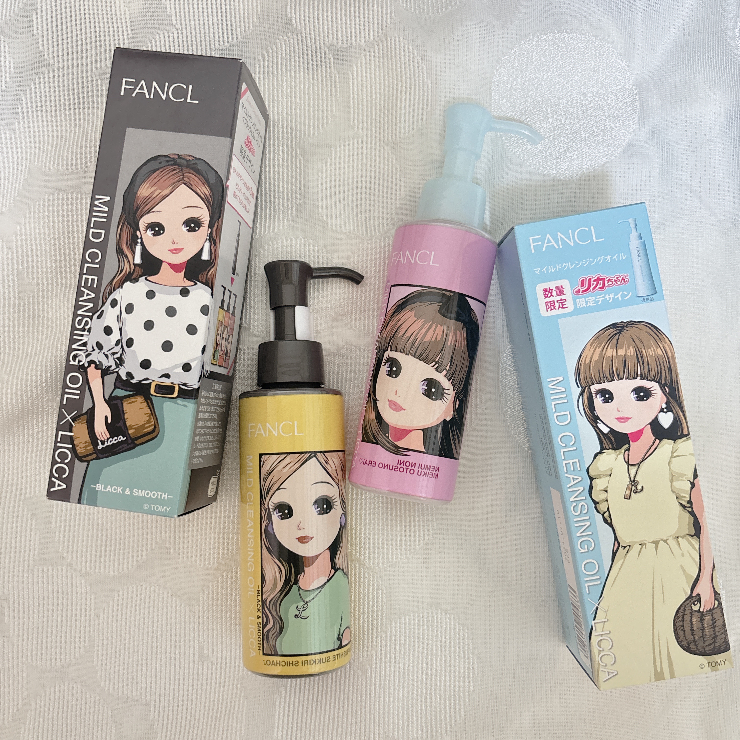 マイルドクレンジング オイル〈ブラック＆スムース〉 「リカちゃん」限定デザイン 3/ファンケル/オイルクレンジングを使ったクチコミ（1枚目）