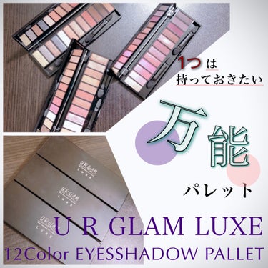 UR GLAM LUXE　12 COLORS EYESHADOW PALLET 03/U R GLAM/パウダーアイシャドウを使ったクチコミ（1枚目）