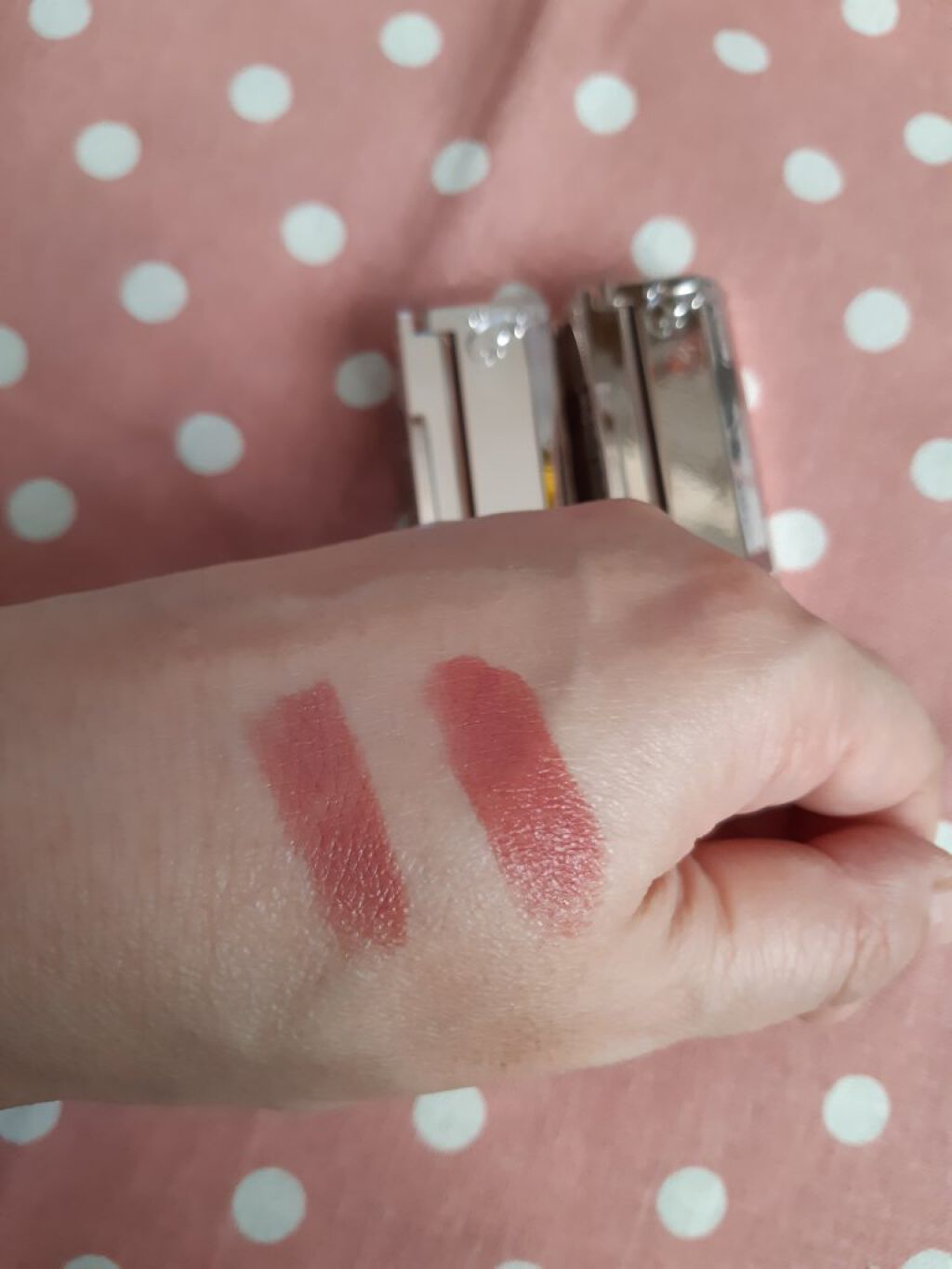 ルージュ　リップジュエル ジェミーサテン　パレスドリーム  103 rose chandelier/JILL STUART/口紅を使ったクチコミ（3枚目）