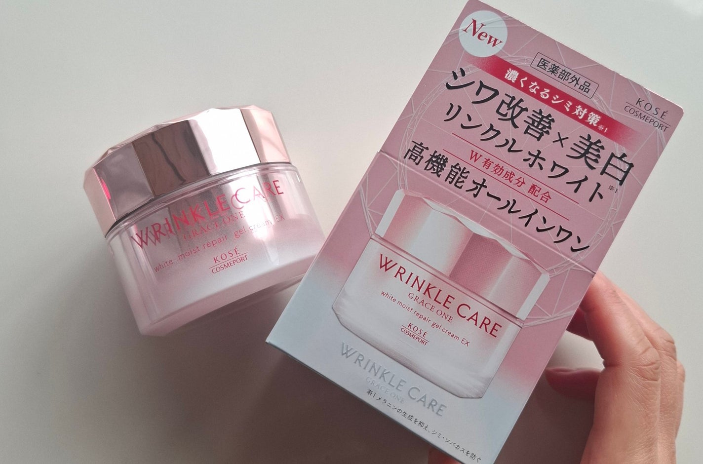 リンクルケア ホワイト モイストジェルクリーム/グレイスワン/オールインワン化粧品を使ったクチコミ(1枚目)