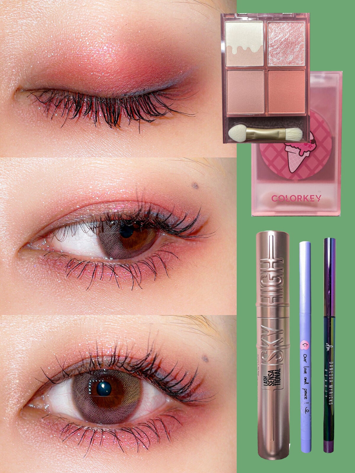 四色アイシャドウパレット/COLORKEY/アイシャドウパレットを使ったクチコミ(2枚目)