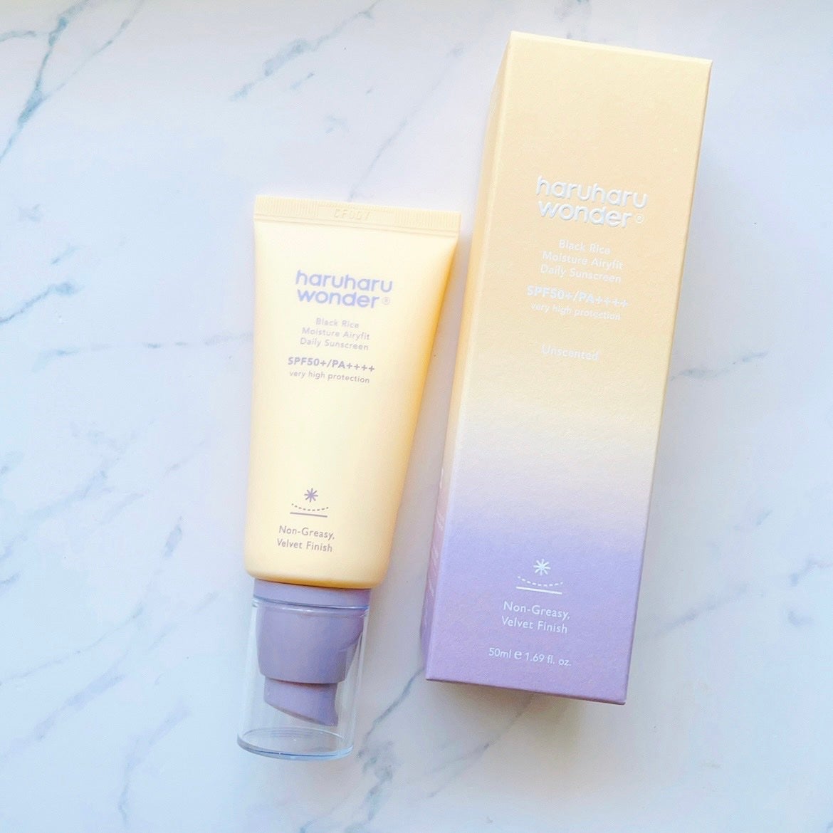 ブラックライスモイスチャーエアリーフィットデイリーサンスクリーン/haruharu wonder/日焼け止めクリームを使ったクチコミ(1枚目)