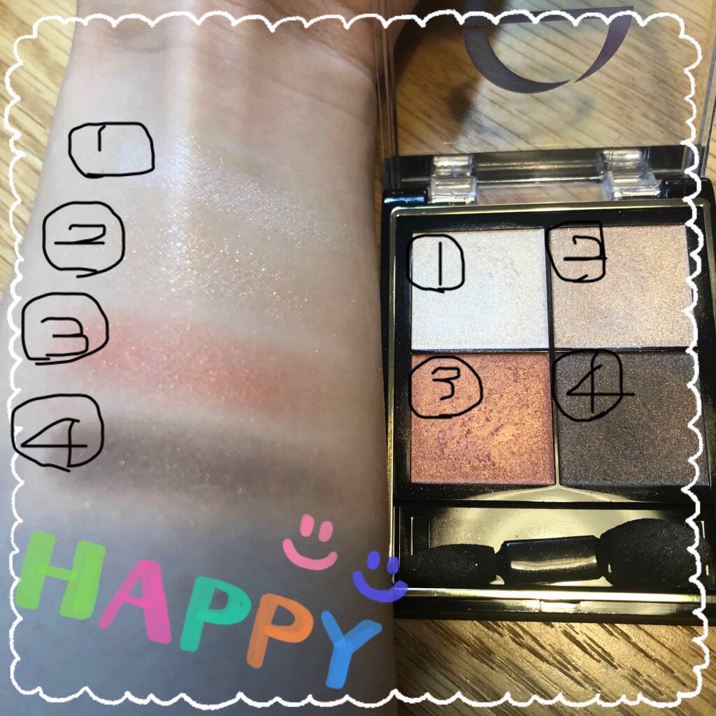 リアルクローズシャドウ/excel/アイシャドウパレットを使ったクチコミ(2枚目)