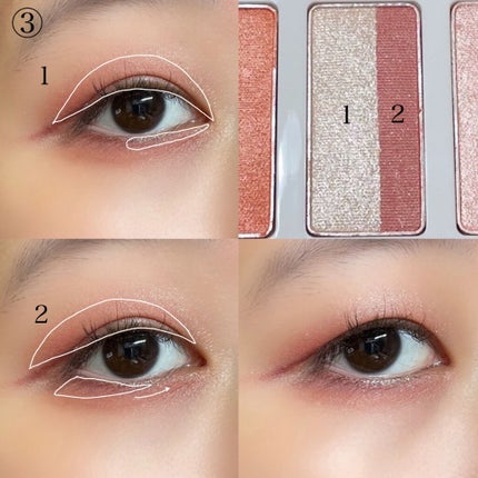 スターライトファントム 10色アイシャドウパレット/HEXZE(ヘックスゼ)/アイシャドウパレットを使ったクチコミ(8枚目)