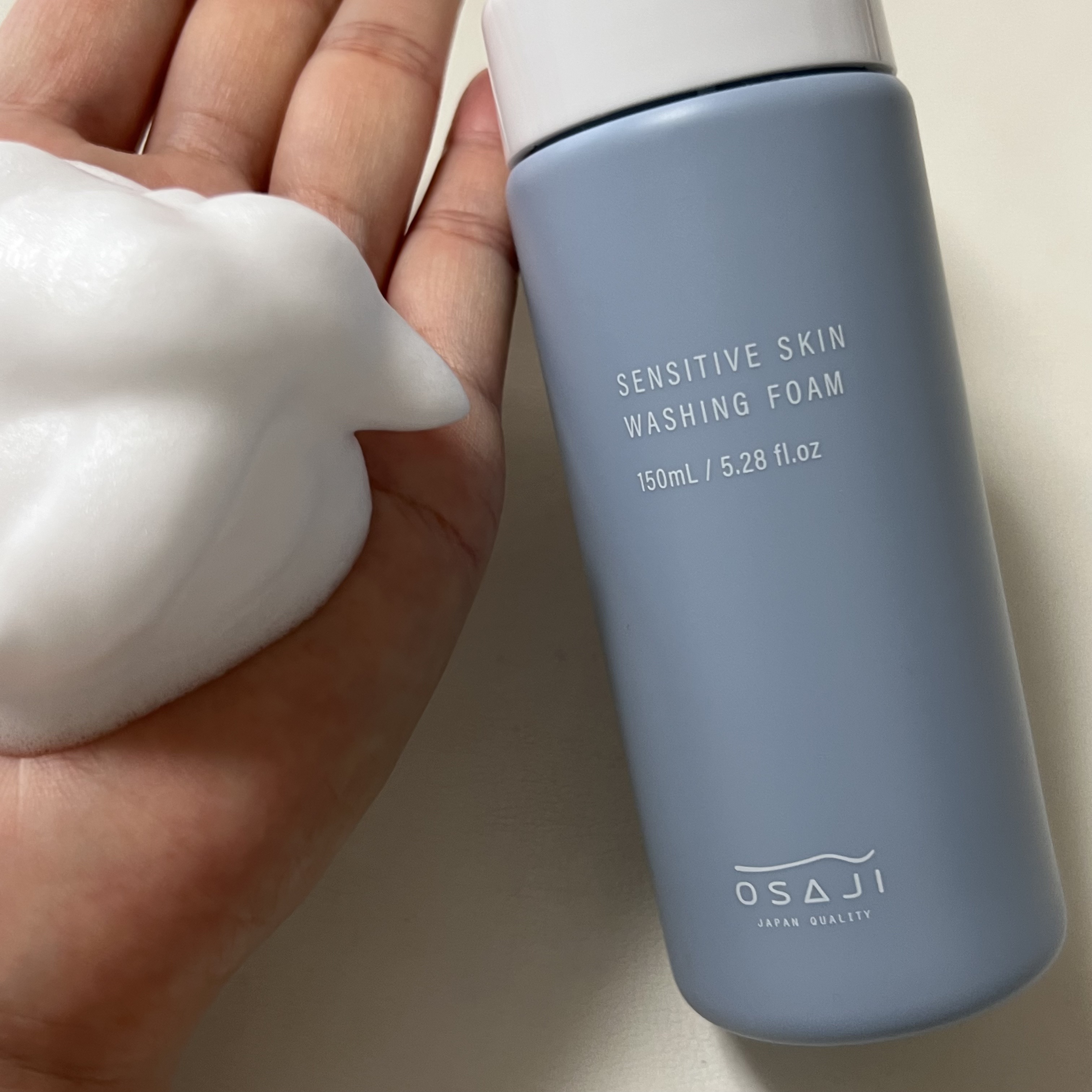 センシティブ スキン ウォッシングフォーム/OSAJI/泡洗顔を使ったクチコミ（2枚目）
