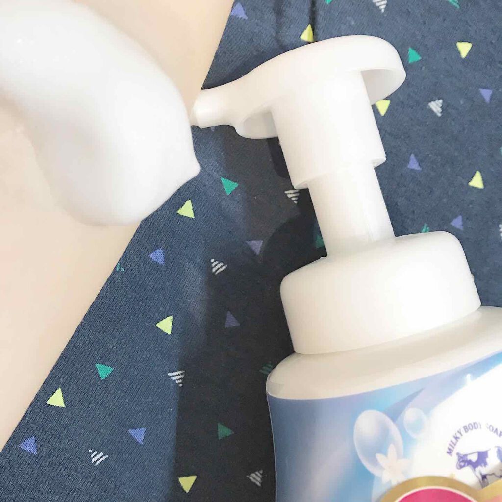 泡で出てくる ミルキィボディソープ やさしいせっけんの香り/ミルキィ/ボディソープを使ったクチコミ(4枚目)