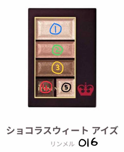 ショコラスウィート アイズ/リンメル ロンドン/アイシャドウパレットを使ったクチコミ(2枚目)