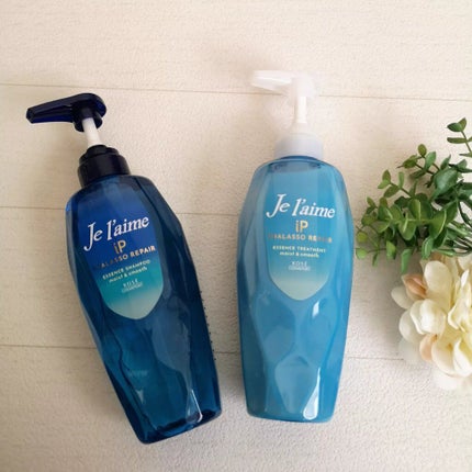 iP タラソリペア 補修美容液 シャンプー/トリートメント (モイスト&スムース)/Je l'aime/市販シャンプーを使ったクチコミ(1枚目)