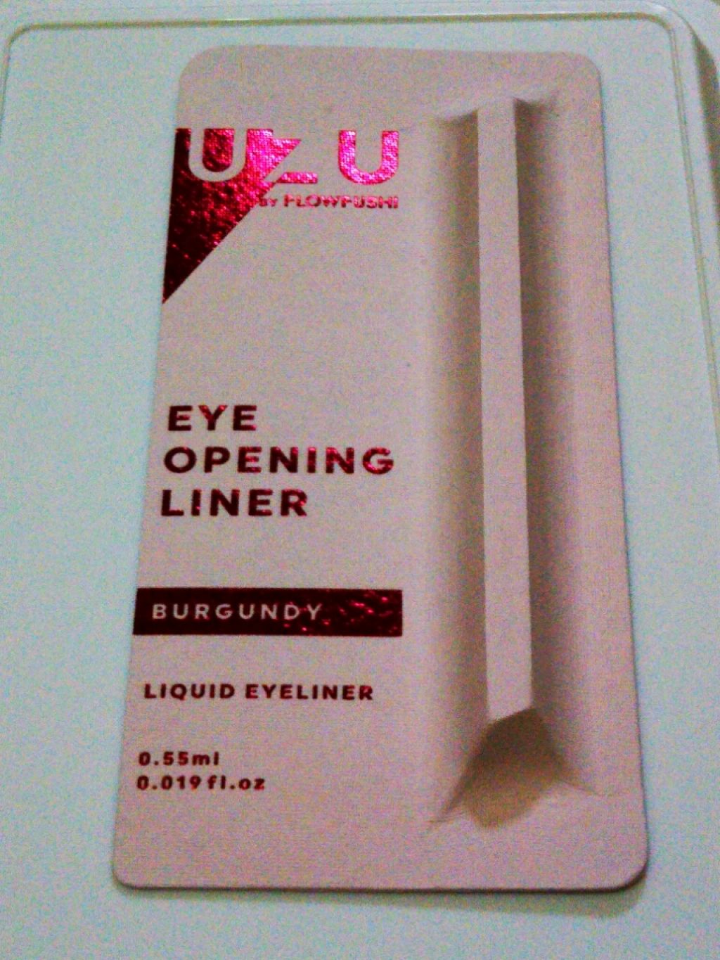 EYE OPENING LINER/UZU BY FLOWFUSHI/リキッドアイライナーを使ったクチコミ（2枚目）