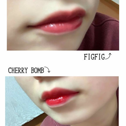 ジューシーラスティングティント/rom&nd/リップティントを使ったクチコミ(4枚目)