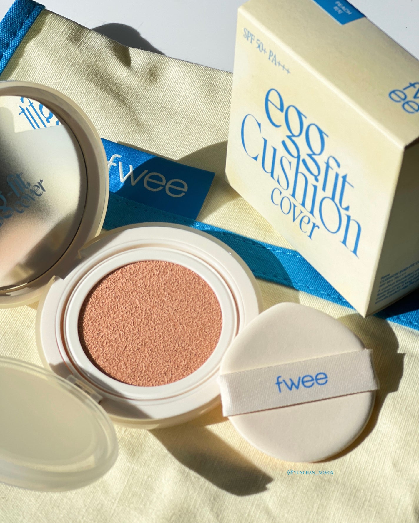 フィー クッションエッグフィットカバー/fwee/クッションファンデーションを使ったクチコミ(4枚目)