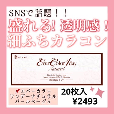 エバーカラーワンデー ナチュラル/エバーカラー/ワンデー（１DAY）カラコンを使ったクチコミ（1枚目）