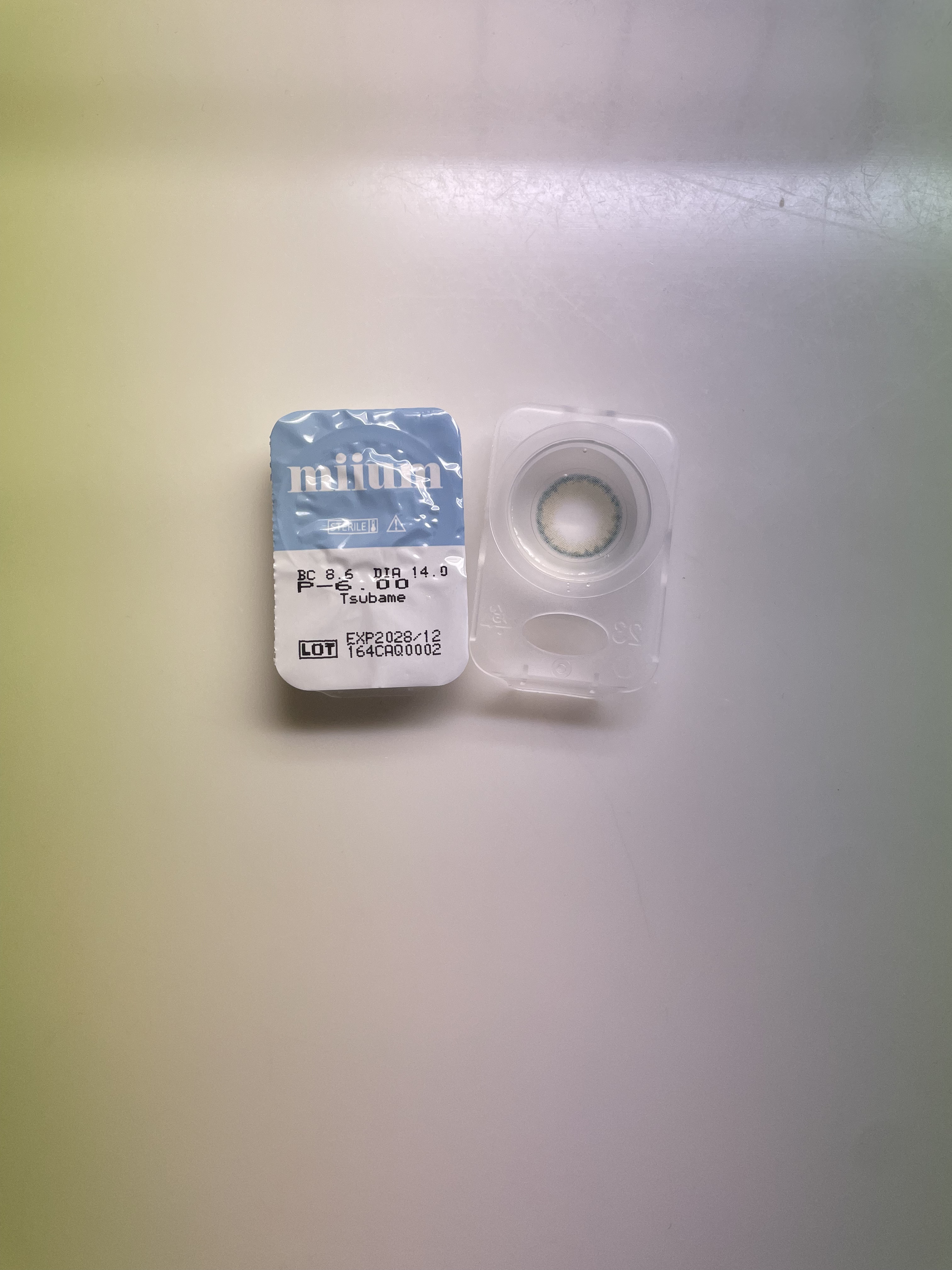 miium 1day つばめ/miium/ワンデー（１DAY）カラコンを使ったクチコミ（1枚目）